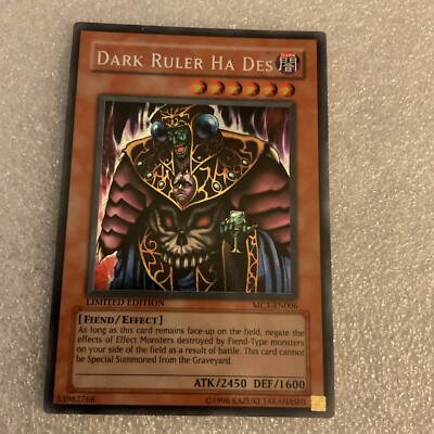 🔥 YUGIOH • DARK RULER HA DES •  MC1-EN006 • SECRET RARE • LIMITED •-image
