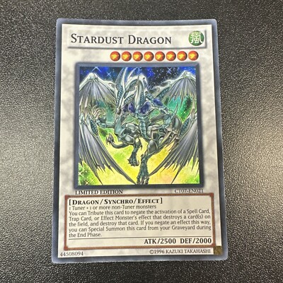 Stardust Dragon CT07-EN021 Super Rare Limited Edition Yugioh NM JL-image