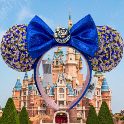 WDW Annual Passholder AP Minnie Mouse Ears Mickey Disney-Parks Headband US-image