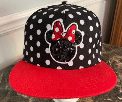 MINNIE MOUSE POLKA DOT BASEBALL HAT WALT DISNEY WORLD CAP WDW-image