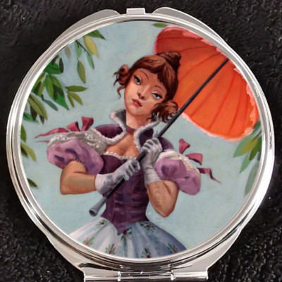 Haunted Mansion Ballerina Stretch Disneyland WDW Makeup Compact Double Mirror-image