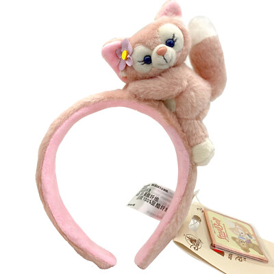 Disney~Parks Resort Linabell Pink Fox Ears Disneyland Fluffy Cartoon Headband-image