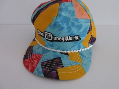 vintage 1980s Walt Disney World Multi Colored Snap Back-image