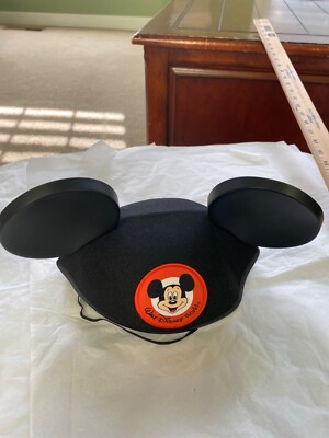 NWT Walt Disney World Mickey Mouse Black Felt Hat Ears Disney Parks Hat-image