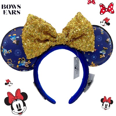 WDW Minnie Mouse Loungefly Ears Disney Edition 50th Anniversary Headband-image