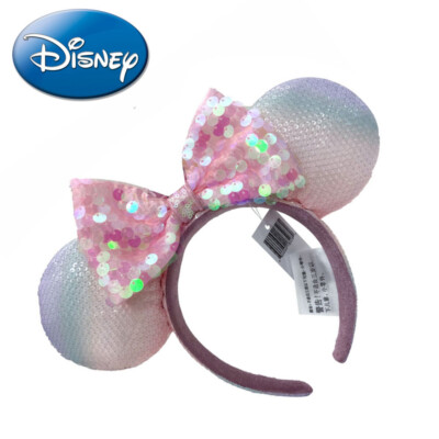 Shanghai Disney'Parks Sakura Pink Resort Minnie Ears Exclusive Headband Gift-image
