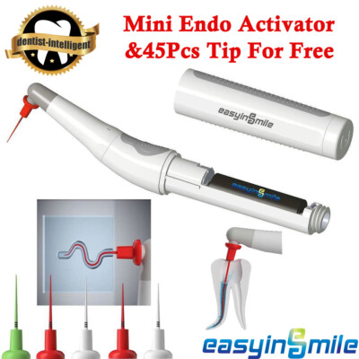 Dental Endo Sonic Activator Endodontic Irrigator+45Pc Never Break Tips Upgraded-image