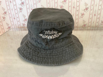 Vintage Walt Disney World Mickey Reversible Olive Green Bucket Hat-image