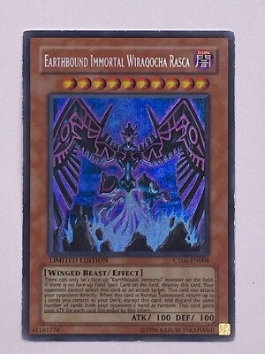 Earthbound Immortal Wiraqocha Rasca CT06-EN004 Secret Rare Lught Play - Yugioh-image