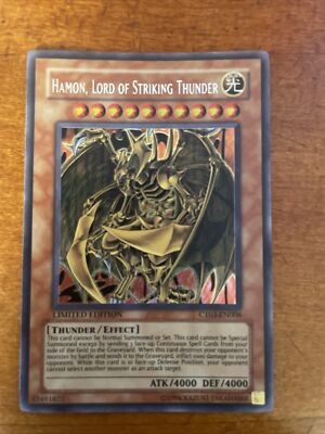 Yugioh Hamon, Lord of Striking Thunder CT03-EN006 Secret Rare Limited Edition NM-image