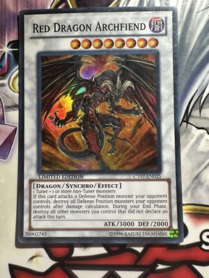 RED DRAGON ARCHFIEND - NEAR MINT - SUPER RARE - CT07-EN025 - LIMITED ED-image
