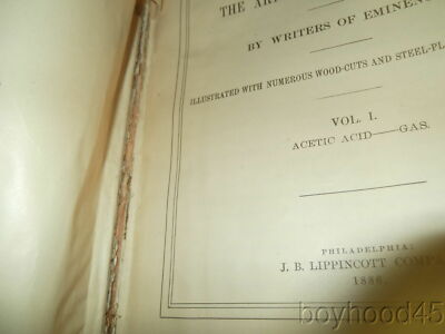 Encyclopaedia of Chemistry--Lippincott Company-1883-1886--Vols I & II--ORIGINAL-image