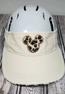 Walt Disney World animal kingdom visor hat leopard print logo unisex Hook & Loop-image