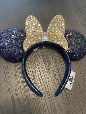Walt Disney World 50th Anniversary Celebration Loungefly Minnie Ears Headband -image