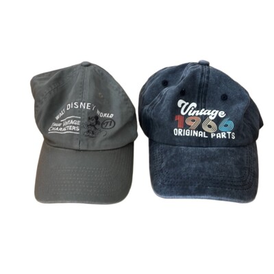 Lot Of 2 Vintage Caps Hats Walt Disney World-image