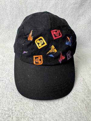 Disney Parks WDW Mickey Mouse Logo And Cinderella Castle Hat Cap Black-image