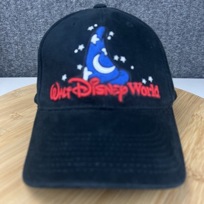 Walt Disney World Hat Cap Strapback Adjustable Black Embroidered Sorcerer's-image
