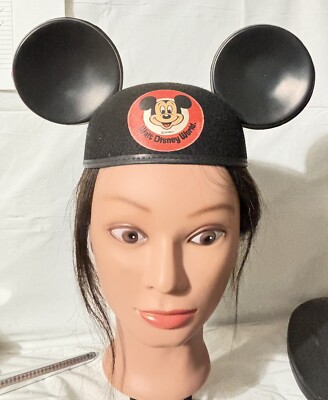 Vintage Walt Disney World Mickey Mouse Ears Hat Adult Monogrammed Name Memaw-image