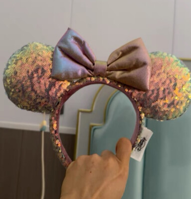 Disney Parks 50th Anniversary Earidescent Iridescent Minnie Mouse Ears Headband-image