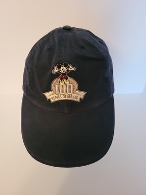 Walt Disney World Baseball Hat 100 YEARS OF MAGIC ANNIVERSARY Navy-image