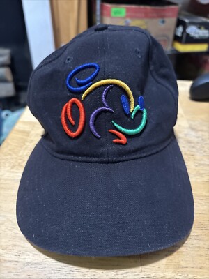 VINTAGE Walt Disney World Black Bucket Hat Embroidered Mickey Strap  3D-image