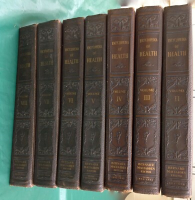 Vtg Encyclopedia of Health and Physical Culture 1933 volumes II - VIII Macfadden-image