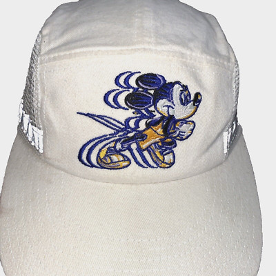 Vintage 1997 Marathon Walt Disney World Cap Goofy Hat Co USA Adjustable Mesh-image