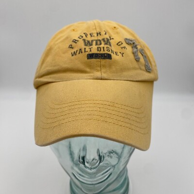 Walt Disney World Property of WDW Hat Yellow Baseball Cap Adjustable One Size-image