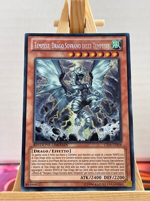 Tempest, Dragon Ruler of the Storms CT10-IT004 Secret Rare NM Italian-image