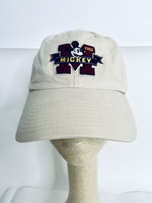 Walt Disney World  Mickey Mouse Beige Embroidered Baseball Hat Cap Cotton L / XL-image