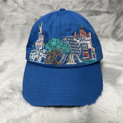 Walt Disney World Hat Cap Blue Embroidered Disney Parks Strap back Casual-image