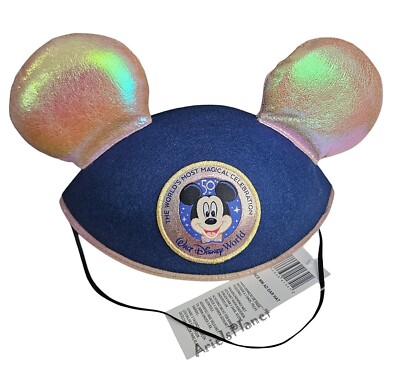 Disney Parks Walt Disney World 50th Anniversary Adult Mickey Mouse Ear Hat-image