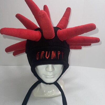 Walt Disney World Grumpy Headgear Hat Snowboard Ski Fleece Spike HOBO Adult Size-image