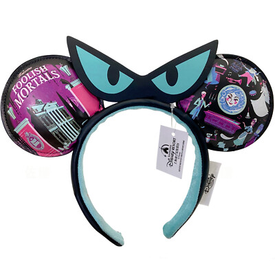 Disney~Park Minnie Ears Haunted Mansion Foolish Mortals Eyes Leota Headband Gift-image