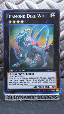 | Yugioh Diamond Dire Wolf CT10-EN012 Super Rare 2013 Collectors Tins  NM- 🔥 |-image