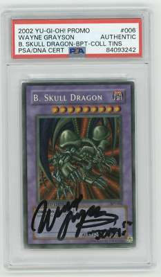 PSA Signed Wayne Grayson Yu-Gi-Oh! B. Skull Dragon! BPT-006 Secret Rare 2002-image