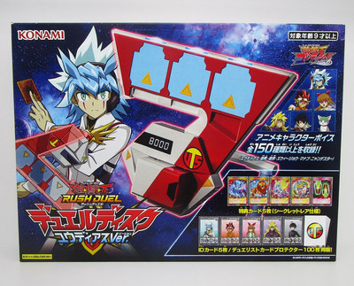 KONAMI YuGiOh Rush Duel Disk Yudias ver. & Unopened w/ Cards from Japan-image