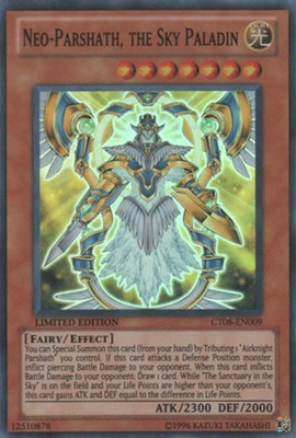 Neo-Parshath, the Sky Paladin - CT08-EN009 - Super Rare - Limited Edition - Ligh-image