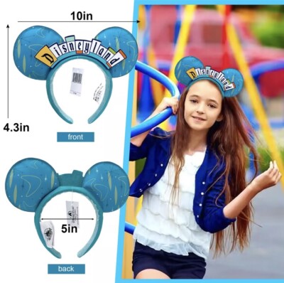 Disney.Parks D23 Expo Disneyland Retro Marquee Sign Minnie Ears Headband NWT-image