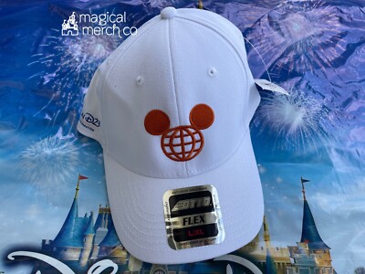 2021 Disney WDI Destination D D23 WDW Mickey Head White Baseball Hat Cap L/XL-image