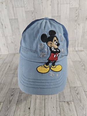 Walt Disney World Parks Mickey Mouse Youth Baseball Cap Hat Blue 2018 Blue-image