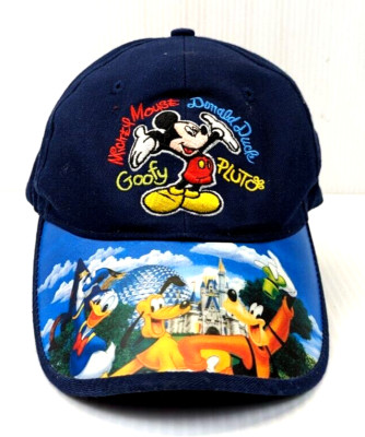 Walt Disney World Cap Hat Mickey Mouse Embroidered Youth Size Hook & Loop-image