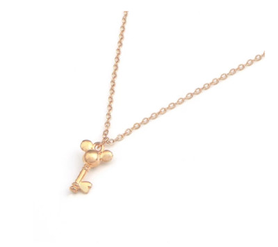 KEY TO MAGIC KINGDOM GOLD PL MICKEY MOUSE NECKLACE WALT DISNEY WORLD JEWELRY-image