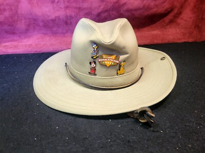 Walt Disney World Adult  Animal Kingdom Safari Hat Chin Strap w/ 4 Pins-image