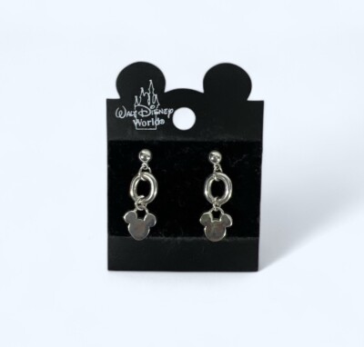 MICKEY MOUSE EARS STUD EARRINGS PINK WALT DISNEY WORLD-image