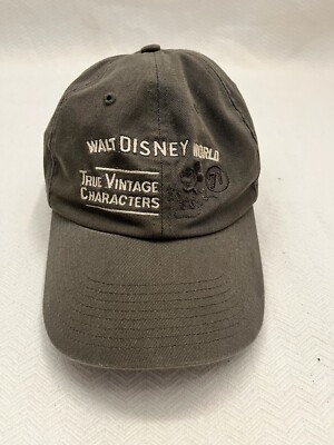 Walt Disney World True Vintage Characters ‘71 Hat Cap ~ Green Strap Back Mickey-image