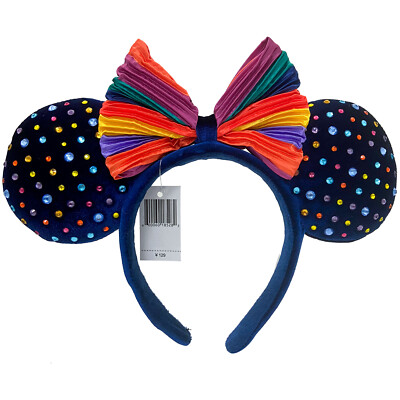 Rainbow Pride Felt Studded Ears Minnie Edition USA Disney^Parks Ears Headband-image