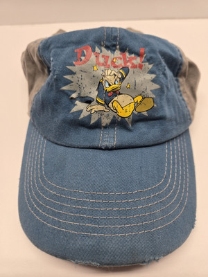 Walt Disney World Disneyland Resort Donald Duck Distressed Hat Blue Slideback-image