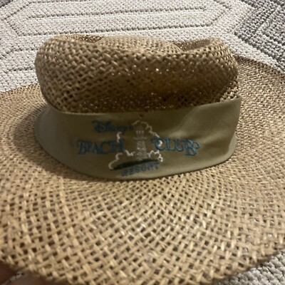 Walt Disney World Beach Club Resort Straw Flat Top Hat-image