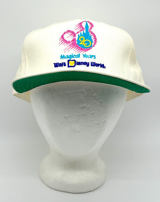 VTG Walt Disney World New Era 20 Magical Years Hat DEADSTOCK White NWOT 90s-image